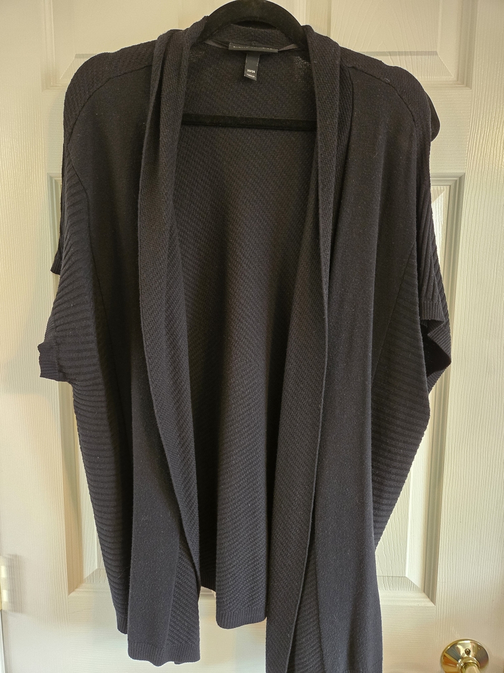 Lane Bryant Black Open-Front Knit Cardigan